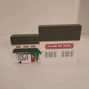 Vintage 1994 The Cat's Meow Miller Dry Goods Amish Craftsmen Series Shelf Sitter